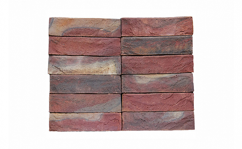 Кирпич ручной формовки Донские зори, Демидовский узорный, 250*120*65 мм