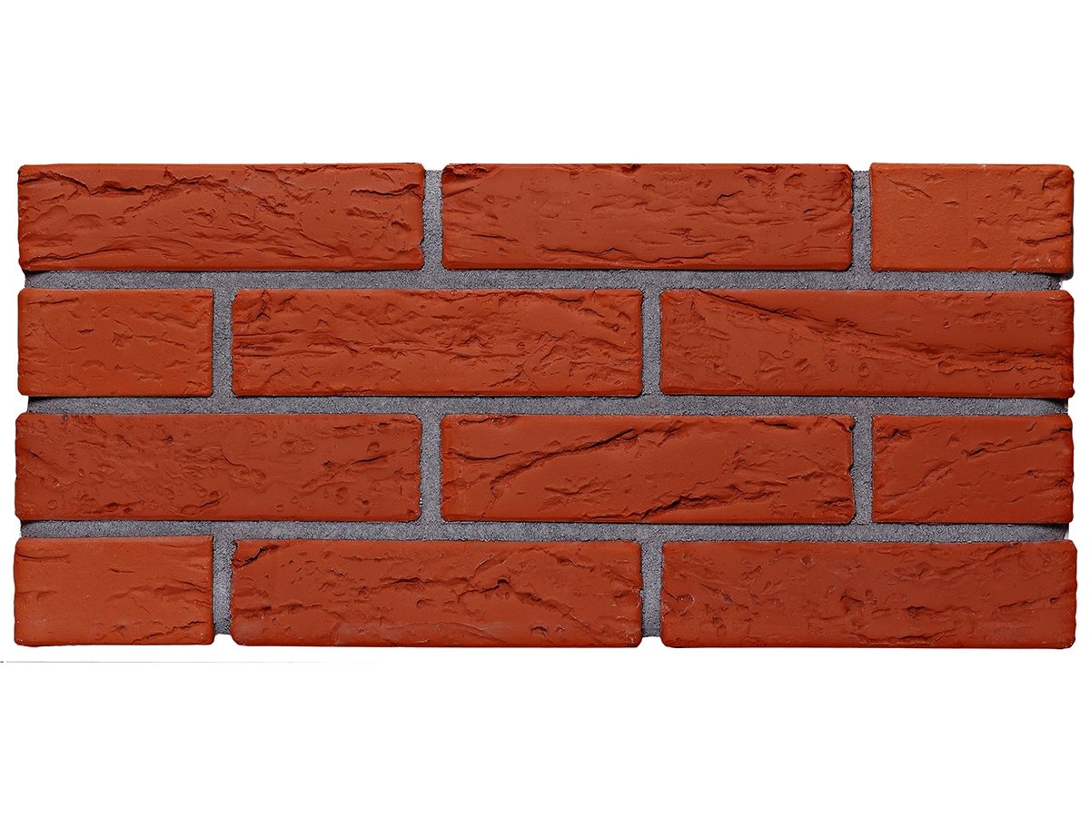 Облицовочный кирпич Кирово-Чепецк Красный кора дерева - 250x120x65 мм